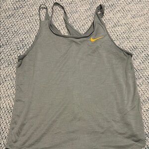 Nike Gray Sleeveless Tank Top Athletic Style